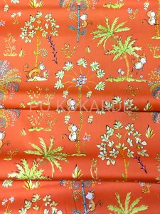 Bawełna  ORANGE MAŁPKI 1mb /110cm 