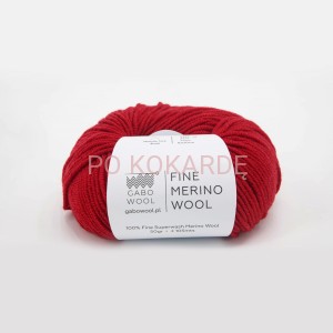 FINE MERINO WOOL 100% MERINO,  RJ6569 CZERWIEŃ