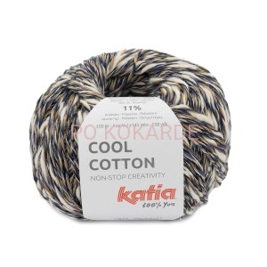 Włóczka Katia Cool Cotton col. 81 (jeans/beżowy)