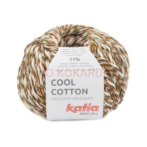Włóczka Katia Cool Cotton col. 84 (khaki/różowy/rdzawy)