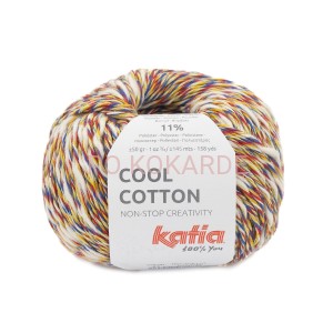 Włóczka Katia Cool Cotton col. 86 (różowy/jasna fuksja/pomarańczowy/turkusowa-zieleń)