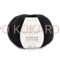 Włóczka Katia Mohair Cotton col. 082 (czarny)