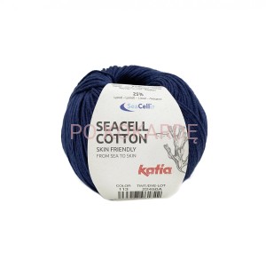 Włóczka Katia Seacell Cotton col. 113 (ciemny niebieski)