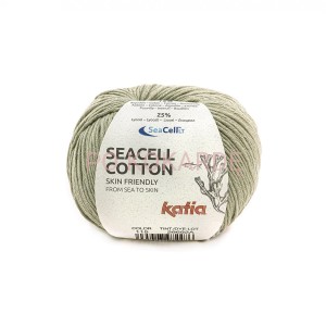 Włóczka Katia Seacell Cotton col. 115 (miętowa zieleń)