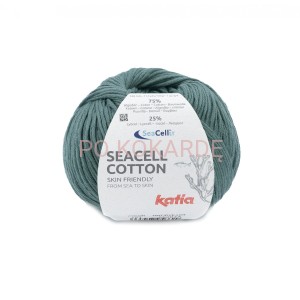 Włóczka Katia Seacell Cotton col. 121 (niebiesko zielony)