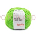 Włóczka Katia Basic Merino col. 95 (neonowa zieleń)
