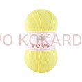 Włóczka Papatya Love col. 7010 (pastelowy żółty)