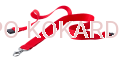 Smycze na identyfikator 20mm czerwona karabińczyk + bezpieczne zapięcie  (50szt/op)