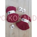 BOBBINY sznurek pleciony 5mm (Czerwone Wino)