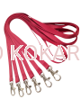 Smycze na identyfikator 10mm różowa/magenta (10szt/op)