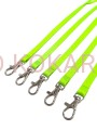 Smycze na identyfikator 10mm neonowa zielona (10szt/op)