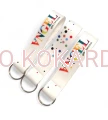 BRELOK TAŚMA 20mm + KÓŁKO SREBRNE 100szt