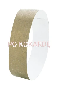 Opaska papierowa na rękę Tyvek T04 col. złoty (10szt)