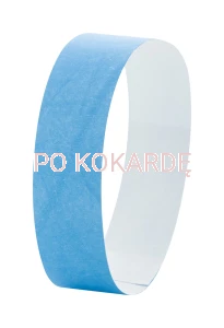 Opaska papierowa na rękę Tyvek T06 col. jasno niebieski (10szt)