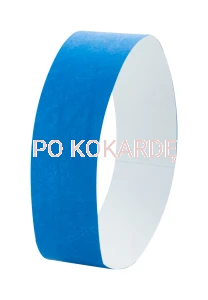 Opaska papierowa na rękę Tyvek T05 col. niebieski (10szt)