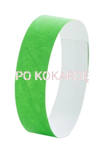 Opaska papierowa na rękę Tyvek T07 col. zielony (10szt)