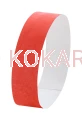 Opaska papierowa na rękę Tyvek T09 col. czerwony (10szt) 