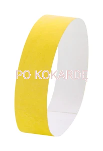 Opaska papierowa na rękę Tyvek T11 col. żółty (10szt)