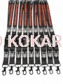 SMYCZE Z NADRUKIEM 20mm czarny karabińczyk + klamerka